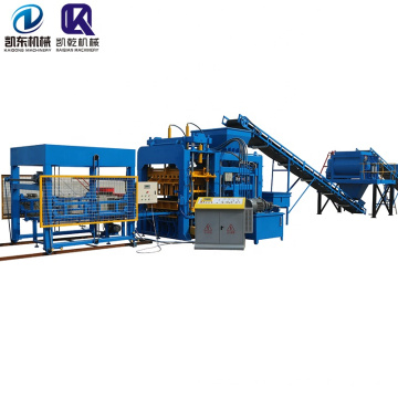 QT 12-15 full automatic hydraulic concrete hollow  block machine cement interlocking brick making machine in Egypt